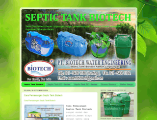 septictank-biotech.com screenshot