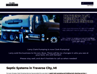 septictankcleaningtraversecity.com screenshot