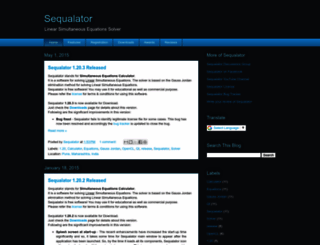 sequalator.blogspot.com screenshot