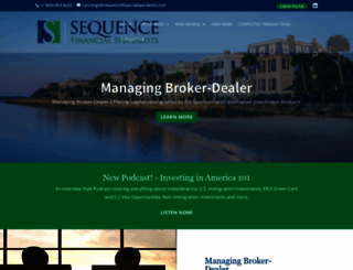 sequencefinancialspecialists.com screenshot
