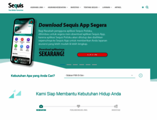 sequislife.co.id screenshot