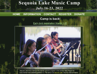 sequoialakemusic.com screenshot