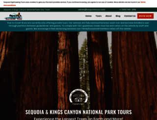 sequoiatours.com screenshot