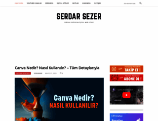serdarsezer.com screenshot