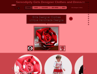 serendipitygirlsdesignerdresses.com screenshot