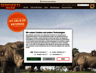 serengeti-park.com screenshot