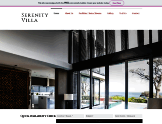 serenity-accommodation.com screenshot