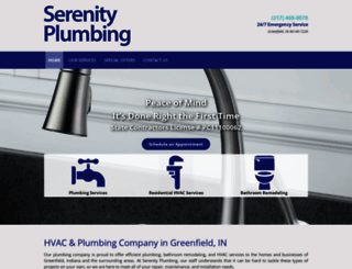 serenity-plumbing.com screenshot