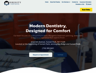 serenitylaserdentalpc.com screenshot