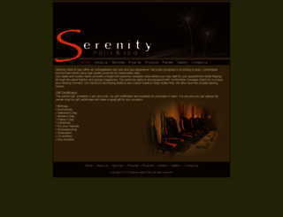 serenitynails.ca screenshot