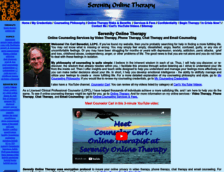 serenityonlinetherapy.com screenshot