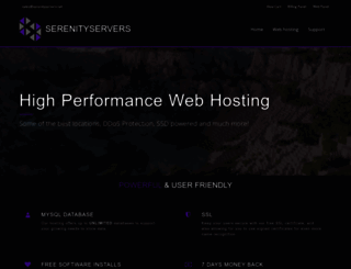serenityservers.net screenshot