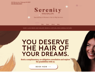 serenitywigsalon.com screenshot