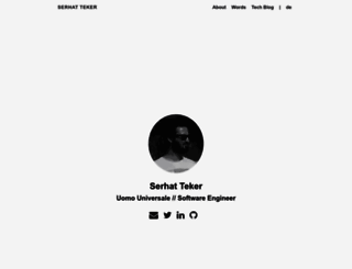 serhatteker.com screenshot