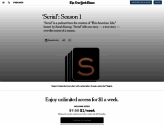 serialpodcast.org screenshot