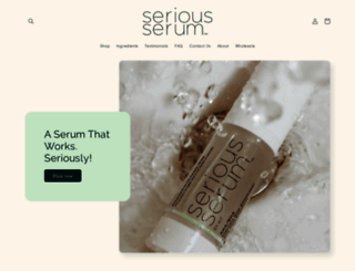 serious-serum.myshopify.com screenshot
