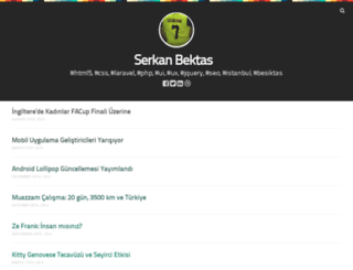 serkanbektas.com screenshot