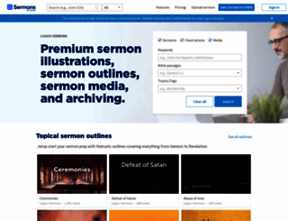 sermons.logos.com screenshot