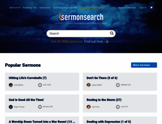 sermonsearch.com screenshot