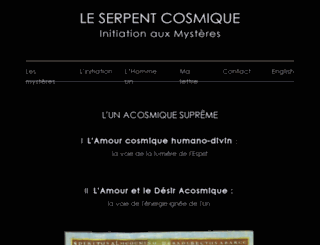 serpentcosmique.com screenshot