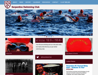 serpentineswimmingclub.com screenshot