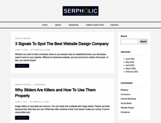 serpholic.com screenshot