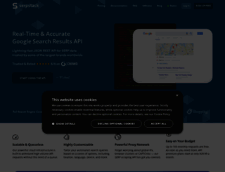 serpstack.com screenshot