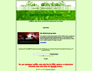 serra-do-geres.com screenshot