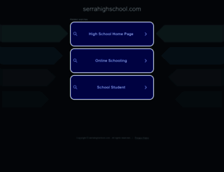 serrahighschool.com screenshot