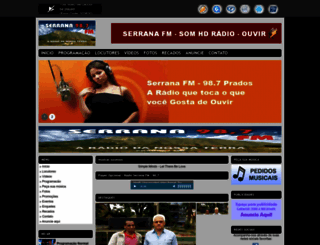 serranafm.com.br screenshot