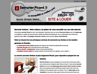 serrurier-picard.fr screenshot