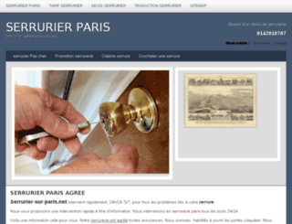 serrurier-sur-paris.net screenshot