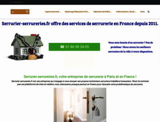 serruriers-serrurerie.fr screenshot