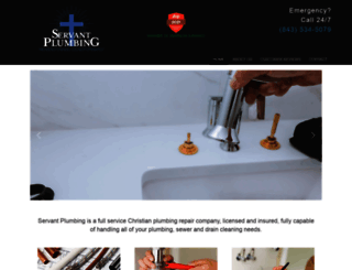servantplumbing.com screenshot