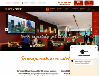 servcorp.com.sg screenshot