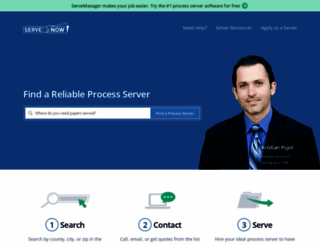serve-now.com screenshot