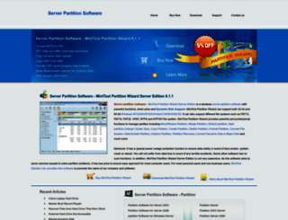 server-partition-software.com screenshot