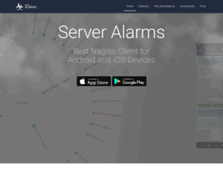 serveralarms.com screenshot