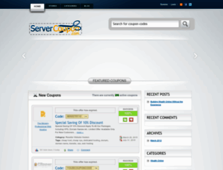 servercoupon.com screenshot