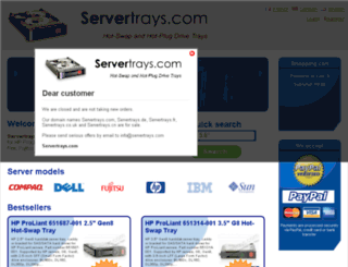 servertrays.com screenshot