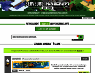 serveurs-minecraft.org screenshot
