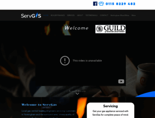 servgas.co.uk screenshot