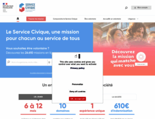 service-civique.gouv.fr screenshot