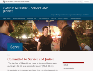 service.cua.edu screenshot