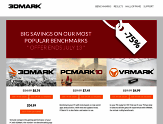 service.futuremark.com screenshot