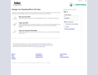 service.hibu.com screenshot