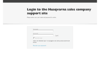 service.husqvarna.com screenshot