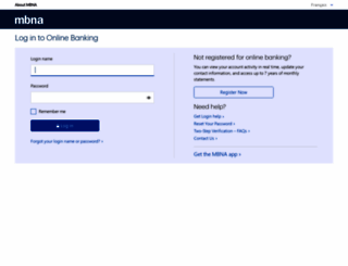 service.mbna.ca screenshot