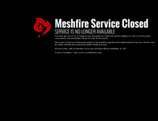 service.meshfire.com screenshot