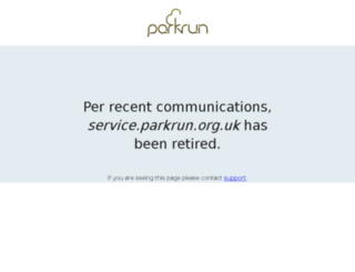 service.parkrun.org.uk screenshot